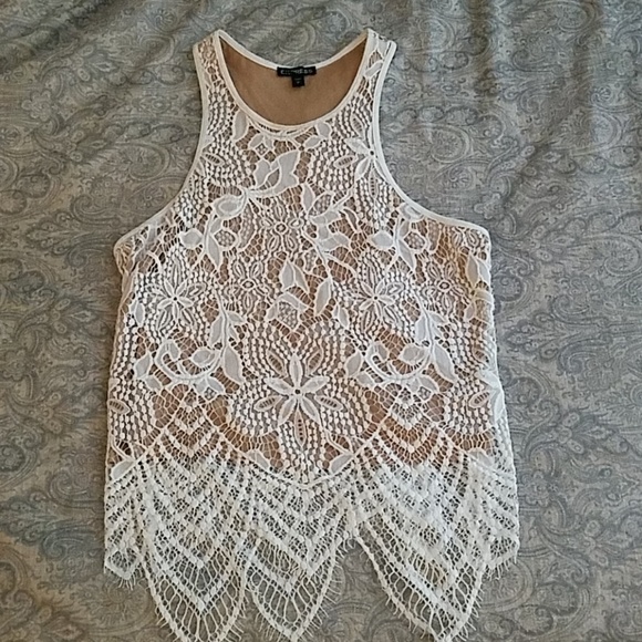 Express Tops - Lace racerback top Express